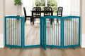 Freestanding Dog Gates with Door Walk Through, Pet Gate by PUPETPO