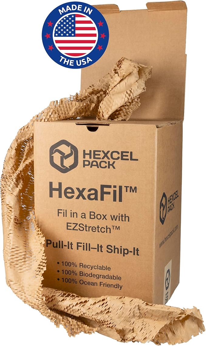 IDL Packaging HexaFil Honeycomb Packing Kraft Paper 15" x 20400" in by IDLPackaging