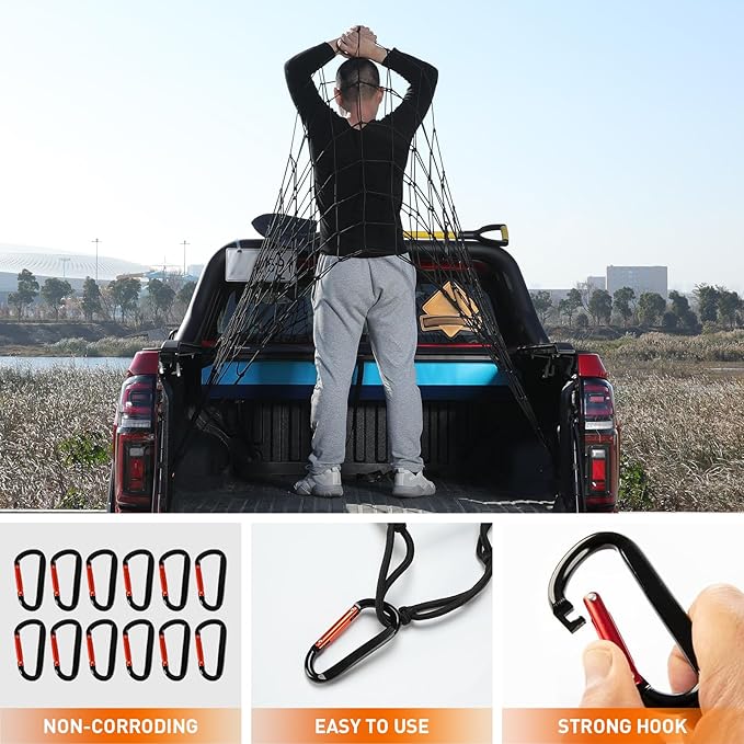 Heavy Duty Cargo Net for Pickup Truck Bed - Image 4