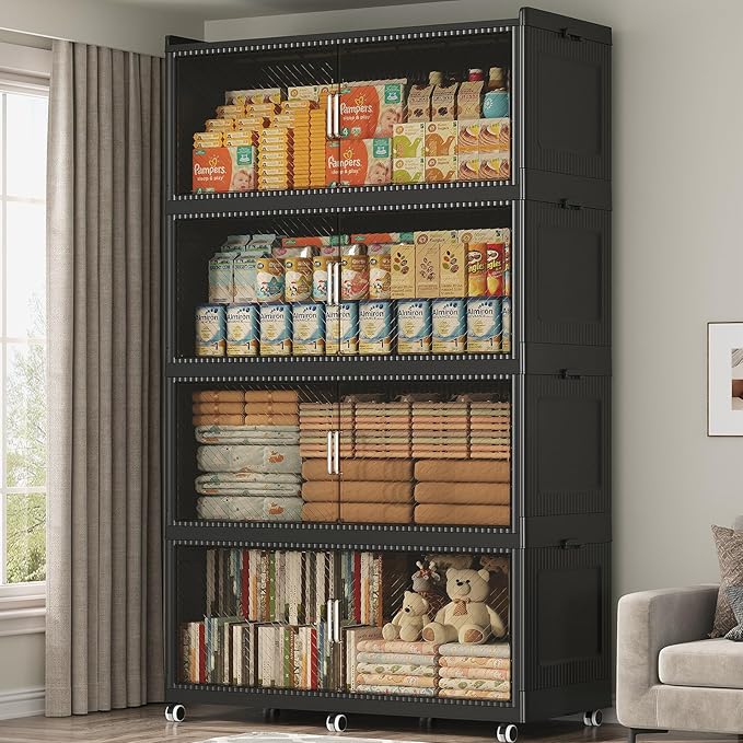 200Gal Extra Large Stackable Storage Bins by KUYIGAME