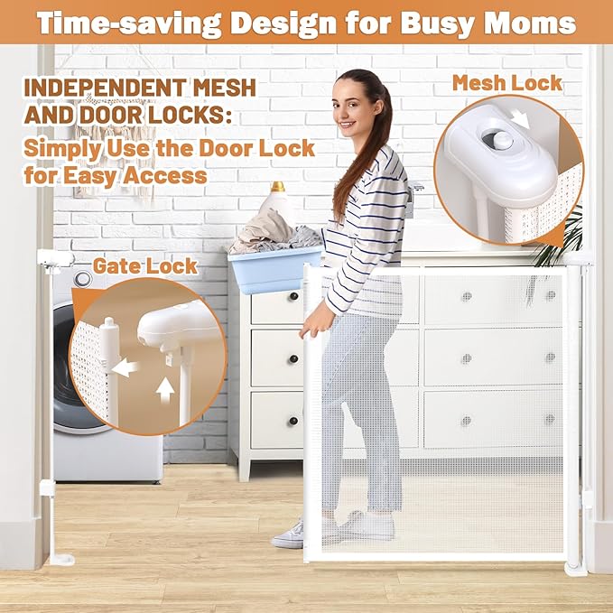 Retractable Baby Gates Dog Gate - Image 3