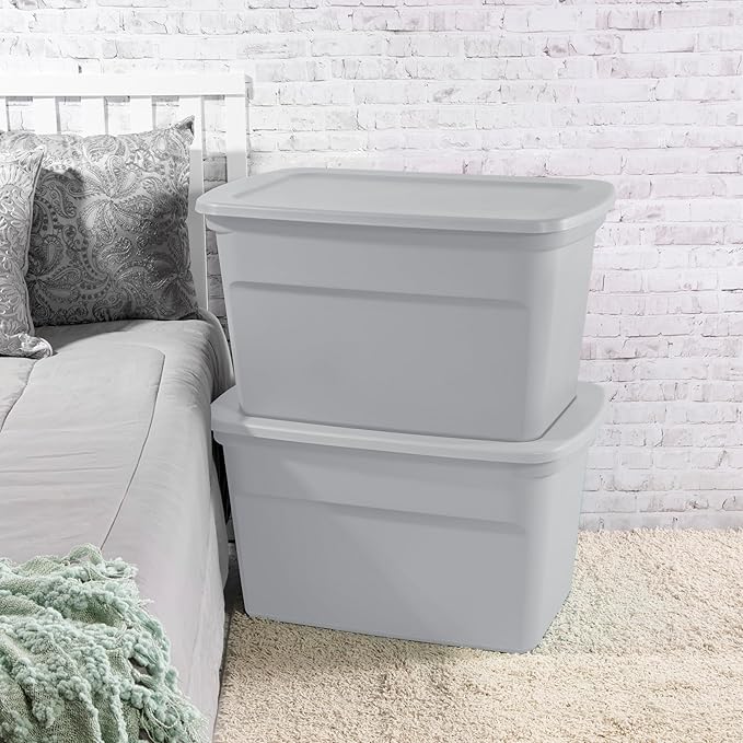 Sterilite 30 Gal Storage Tote, Stackable Bin - Image 5
