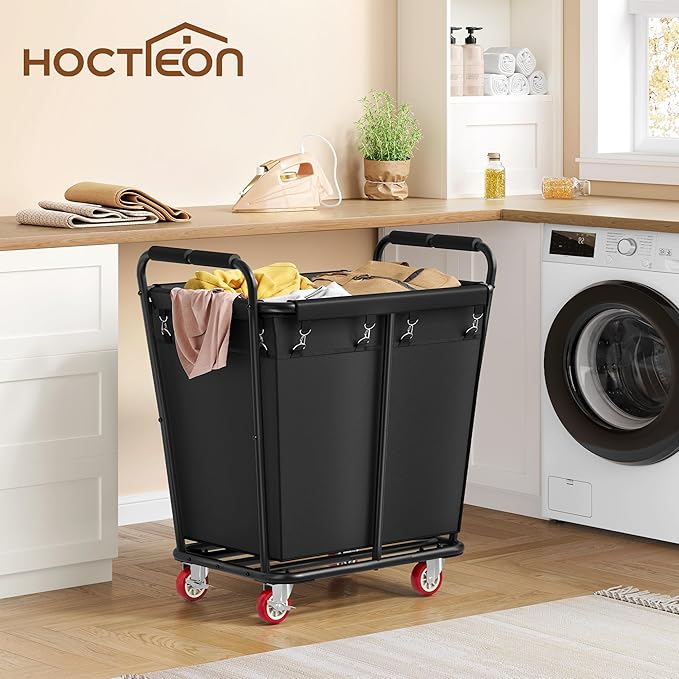 Hoctieon Large Laundry Cart - Image 2