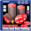 48 Pcs Round Double Sided Sticky Pads Heavy Duty, Made of 3M VHB, Extreme by PHIXBEAR