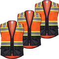 ProtectX 6 Pockets High Visibility Safety Vest by ProtectX