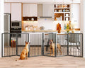 Vantas Folding No-Assembly Metal Pet Gate 120" Wide, Freestanding Accordion by Vantas