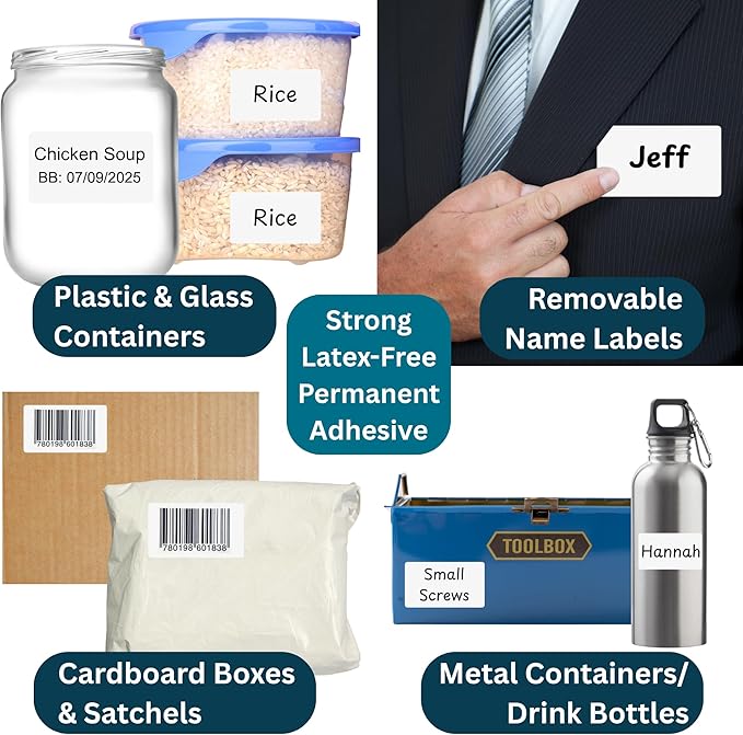 Blank Waterproof Label Stickers, 70mm x 40mm, Durable - Image 5