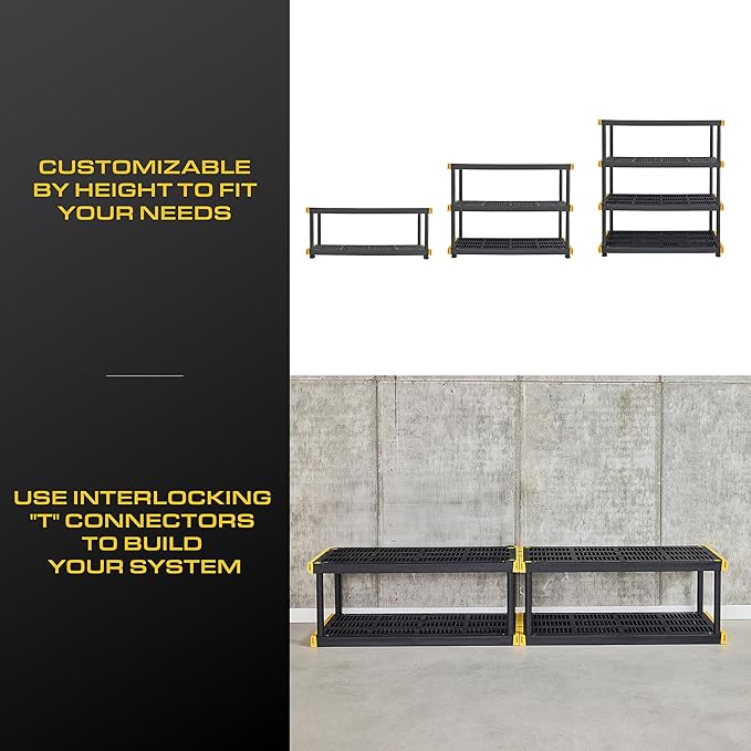 CX Black & Yellow, Shelving Unit and Heavy Duty Storage Containers, Extremely - Image 9