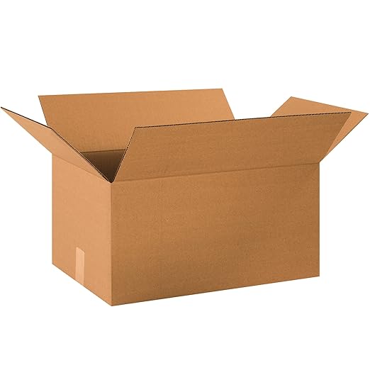 BOX USA Shipping Boxes 20"L x 13"W x 10"H 25-Pack Long Corrugated Boxes by BOXUSA