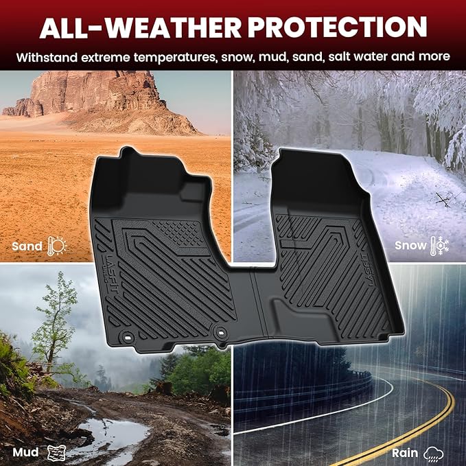 LASFIT Floor Mats & Trunk Mat for Honda CR-V 2007-2011 EX-L EX LX SE, All - Image 5