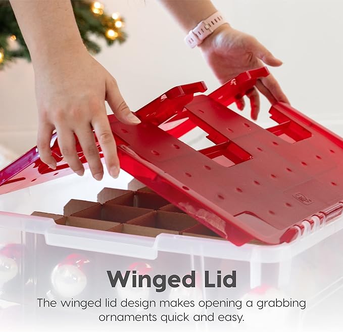 IRIS USA Ornament Storage Box - Image 9