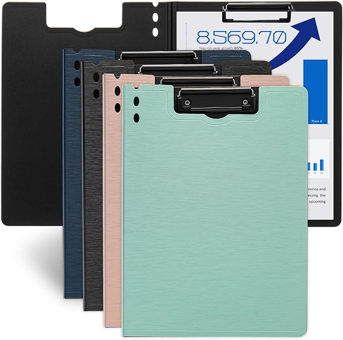 Y YOMA Clipboard Folder, A4 Foldable Plastic Clipboard by YYOMA
