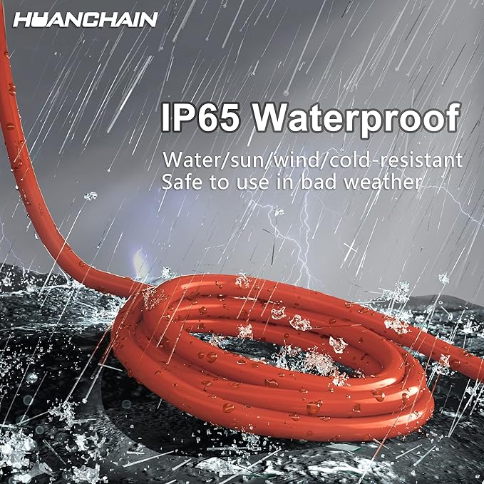 HUANCHAIN 250 ft Outdoor Extension Cord Waterproof 12/3 Gauge Heavy Duty - Image 3