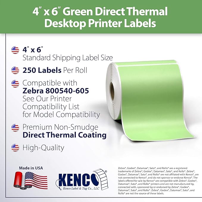 4" X 6" Direct Thermal Perforated Stickers Labels - Image 2