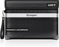 Fireproof Document Bag Upgraded 4200°F, 14.2”x 10.2”Waterproof Fireproof Money by Rynapac