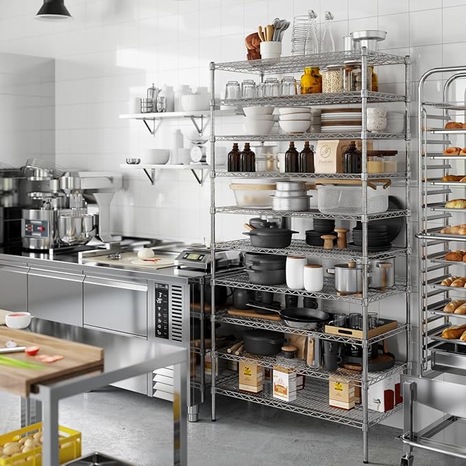 21" Deep x 42" Wide x 86" Height Wire Shelving Kit | 10-Tier | NSF Commercial - Image 2
