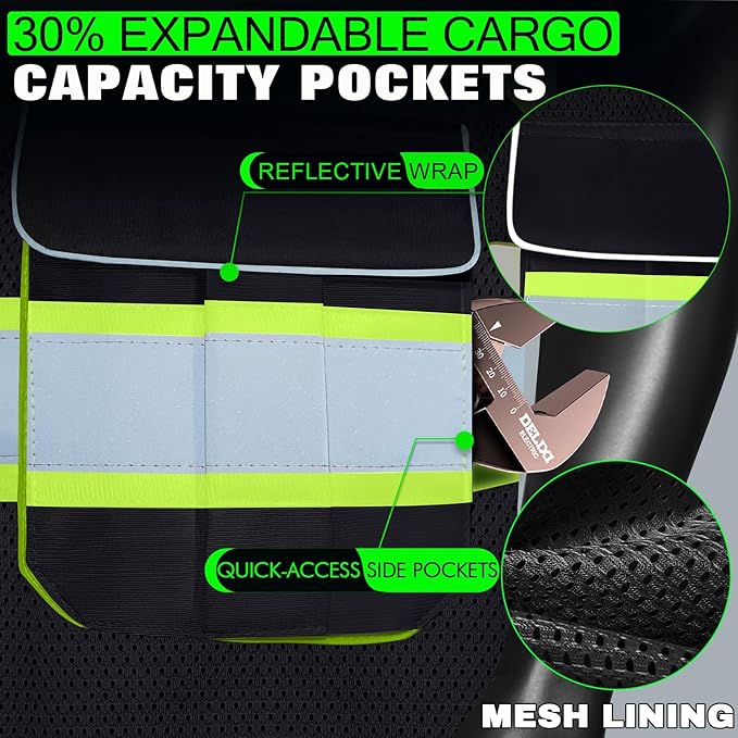 BeautyWill Custom Logo 10 Pockets Safety Vest Class2 ANSI Certified High - Image 5