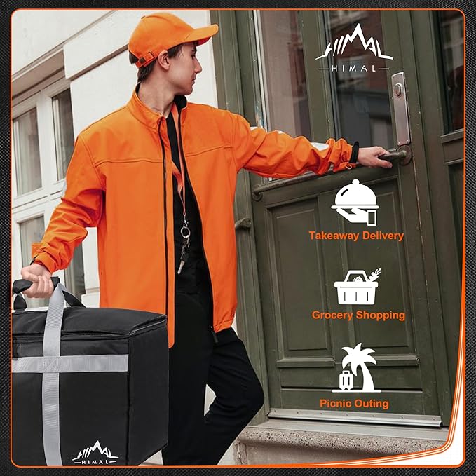 Himal Outdoors Insulated Food Delivery Bag XXXL-23Wx15Hx14D inches Premium - Image 7