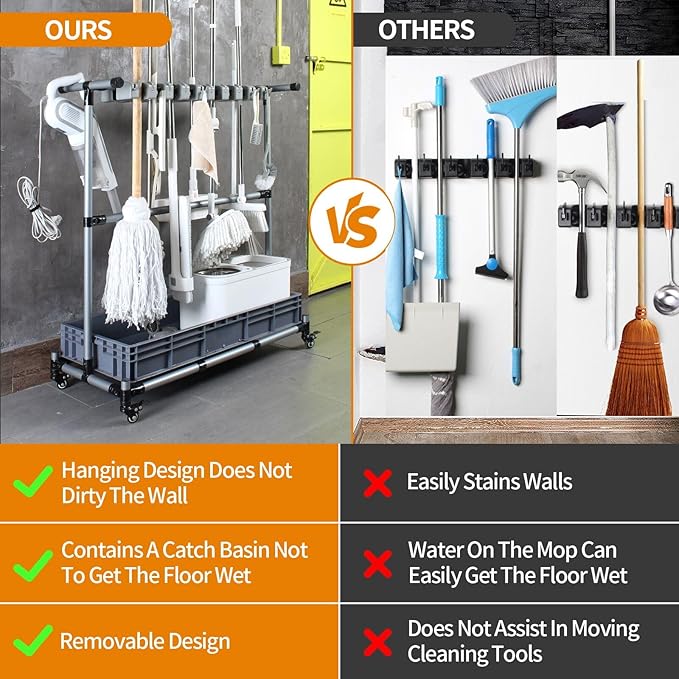 Generic Multifunctional Cleaning Cart and Tool Organizer - Image 4