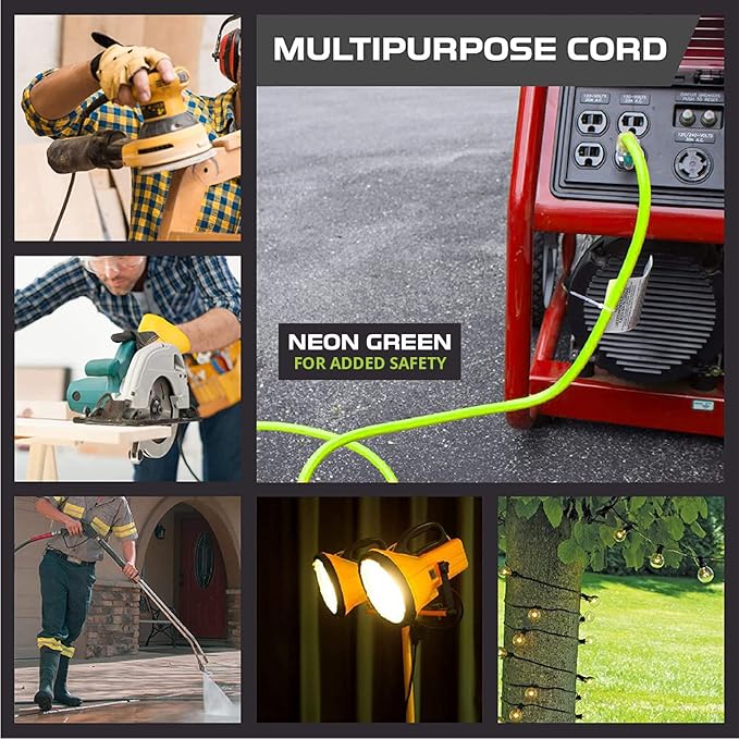 Iron Forge Cable 10 Gauge 50ft Lighted Outdoor Heavy Duty Extension Cord - 15 - Image 7