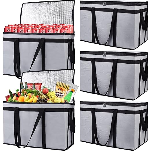 Bodaon 5-Pack Insulated Food Delivery Bag by Bodaon
