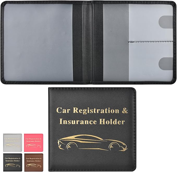 Cacturism Car Registration and Insurance Holder, Vehicle Glove Box Car by CACTURISM