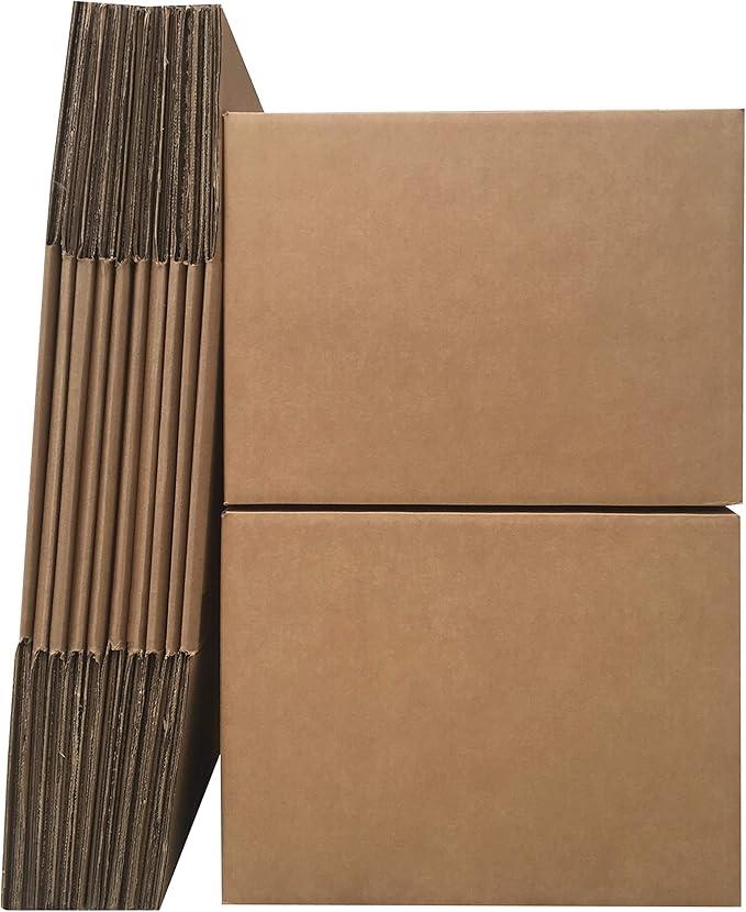 Amazon Basics Cardboard Moving and Storage Boxes, 12 Pack - Image 8