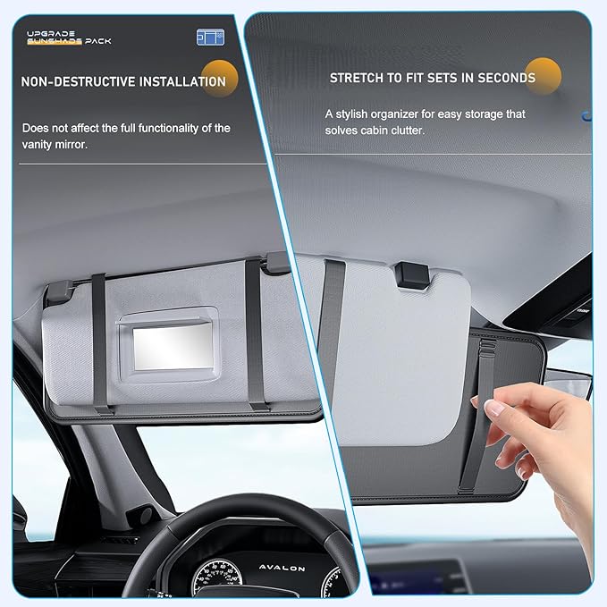 Tumecos Car Sun Visor Organizer, Auto Consoles Organizer - Image 6