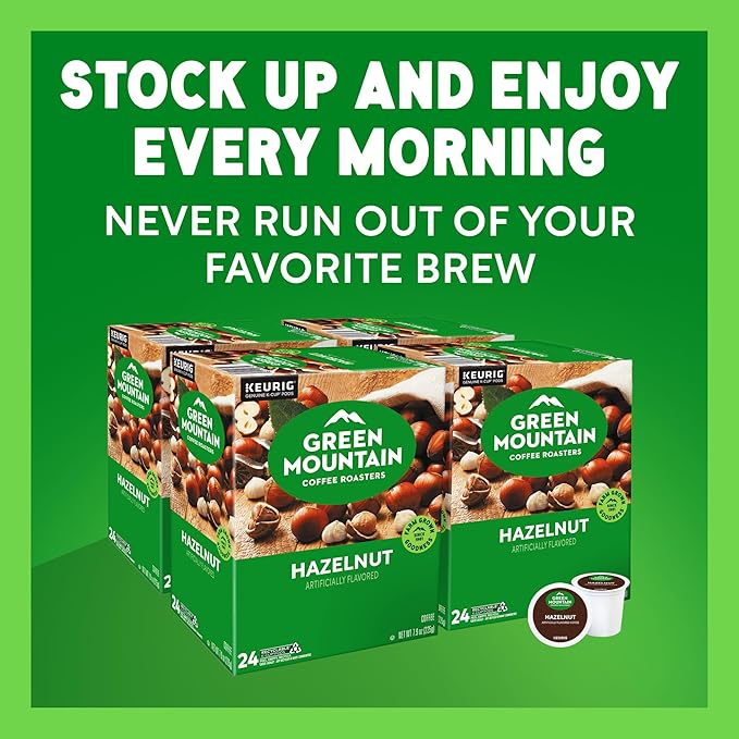 Green Mountain Coffee Roasters Hazelnut Coffee, Keurig Single-Serve K-Cup pods - Image 14