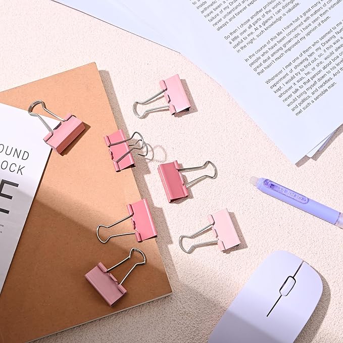 Temiary Aesthetic Binder Clips, Binding Paperwork Clamps - Image 6
