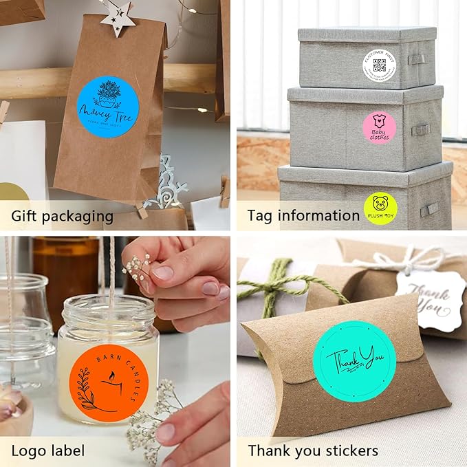3 X 3 Inch Round Thermal Labels Circle Color Coding Labels Printable Waterproof - Image 6