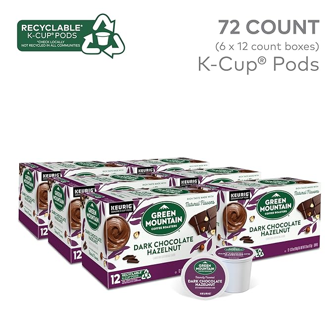 Green Mountain Coffee Roasters Dark Chocolate Hazelnut Coffee, Keurig Single - Image 2