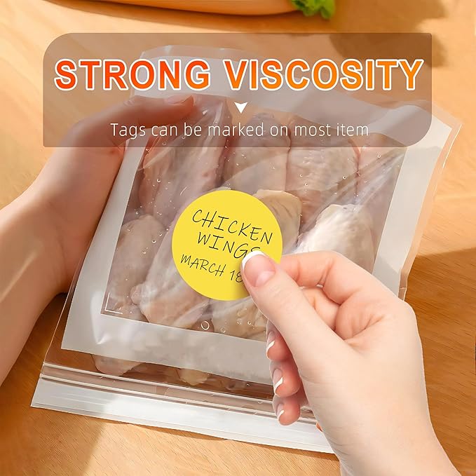 2 - Inch Round Yellow Color - Coding Stickers, 4 Rolls, Organizing - Image 5