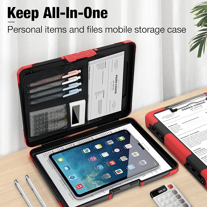 Sooez Toughest Clipboard with Storage, Internal Pen Pouch Included, Letter/ A4 - Image 4