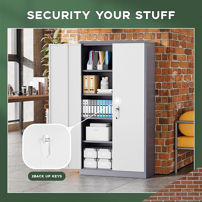 Greenvelly Metal Storage Cabinet - Image 7