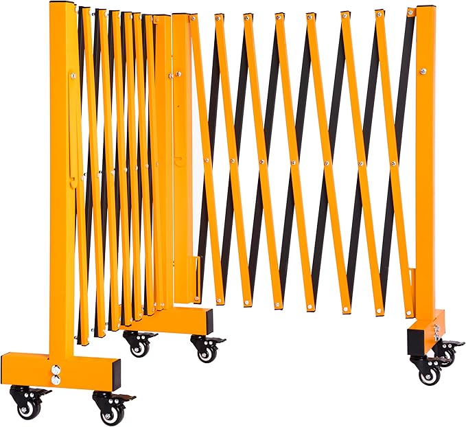 16.5FT Expandable Barricade Gate, Expandable Metal Barricade Gate Alloy Fence by LTSEAME