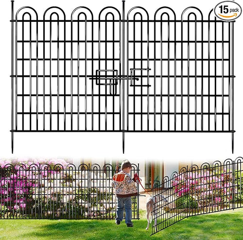 15 Panels Tall Garden Animal Barrier Fence by AVELOTUUG