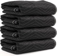 US Cargo Control Moving Blankets 72"x80" 4-Pack, Heavy Duty Packing Blankets by USCargoControl