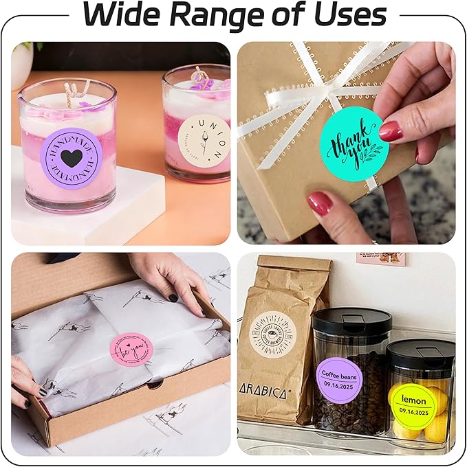2 inch Dot Stickers Labels Circle Garage Sale Sticker 750Pcs Round Thermal - Image 5