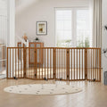 Dog Gates for Doorways, Tall Dog Gate Indoor, Foldable Pet Gates for Doorways by Algherohein