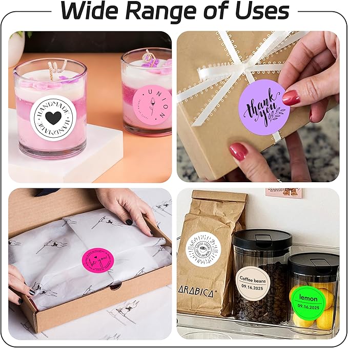 2 inch Dot Stickers Labels Circle Garage Sale Sticker 750Pcs Round Thermal - Image 5