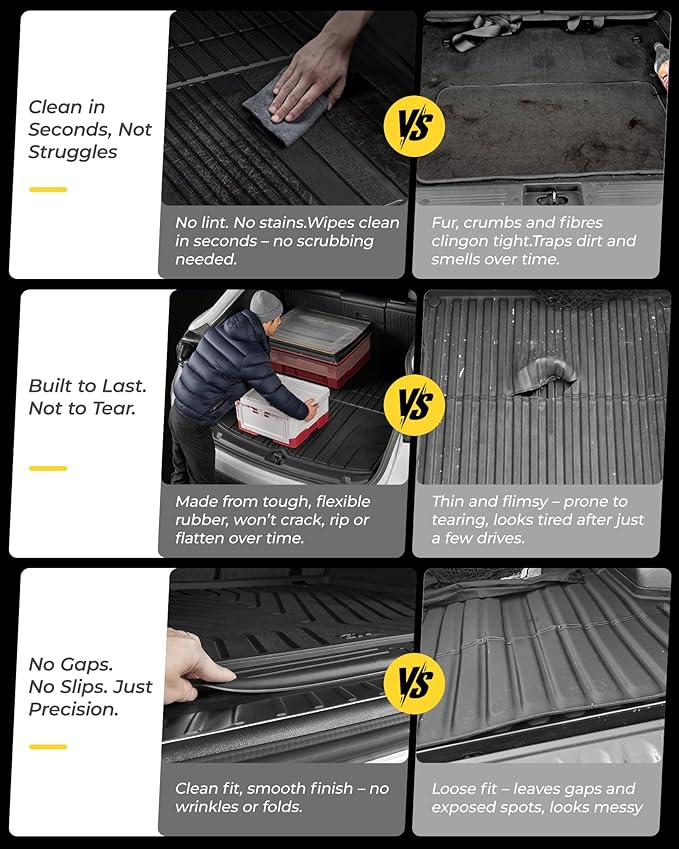 3W Trunk Mat for Mercedes Benz GLE 2020-2026 SUV, 350/43 AMG/450/53 AMG/580/63 - Image 8