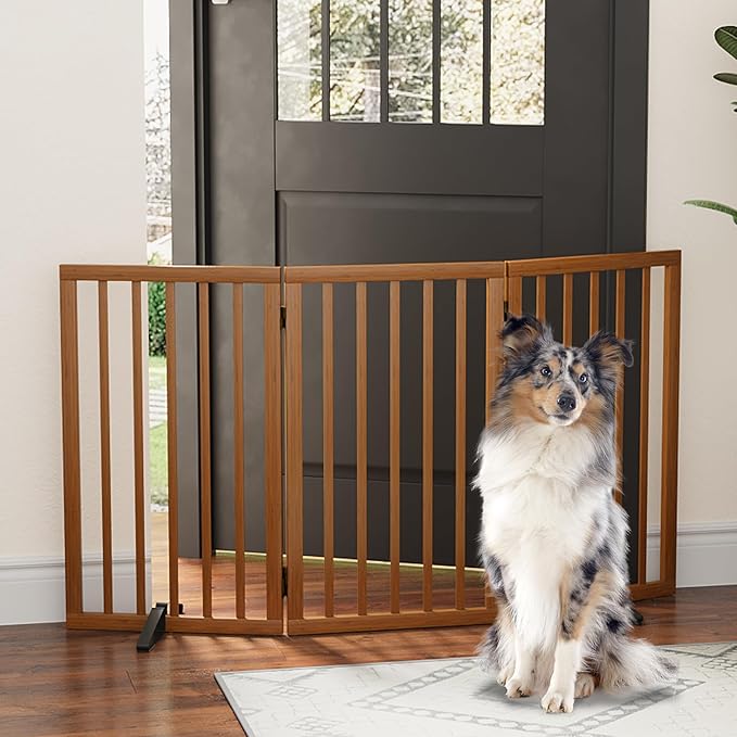 Dog Gates for Doorways, Tall Dog Gate Indoor, Foldable Pet Gates for Doorways - Image 7