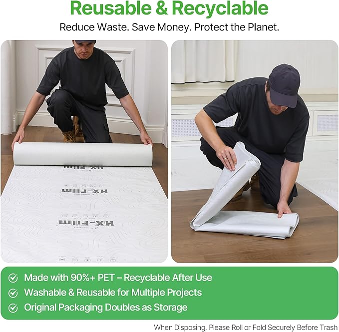 39" x50' Heavy-Duty Floor Protection | Construction Grade Carpet Protector | - Image 9