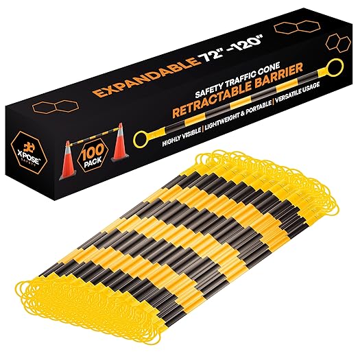 Retractable Barrier for Safety Traffic Cones by XposeSafety