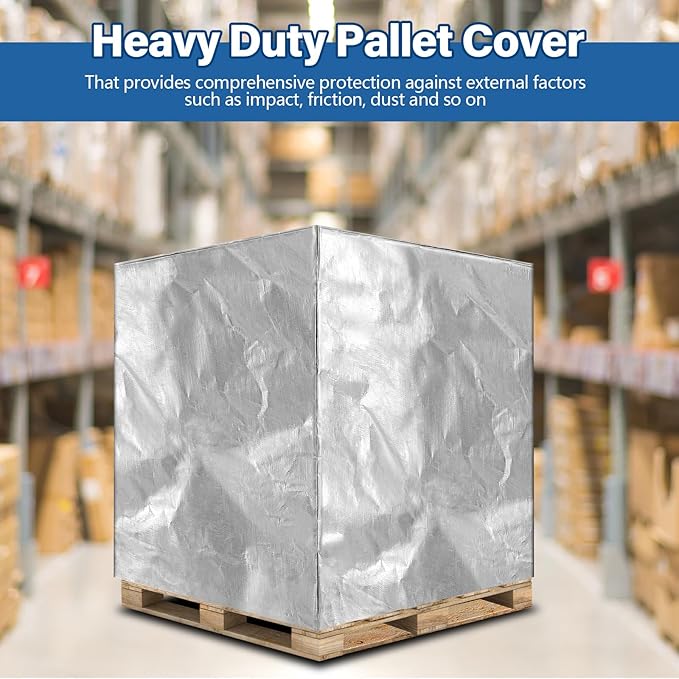 48" x 60" x 48" Heavy Duty Pallet Covers Outdoor PE Waterproof Pallet Cover - Image 2