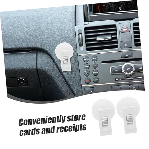 Mikinona 1pair Car Clip Memo Holder Cup Glasses and Document Organizer Car - Image 8