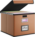 Huolewa Faux Leather File Organizer Box by Huolewa