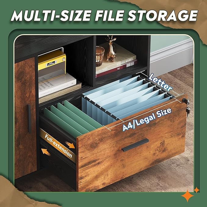 DEVAISE Lateral File Cabinet - Image 4