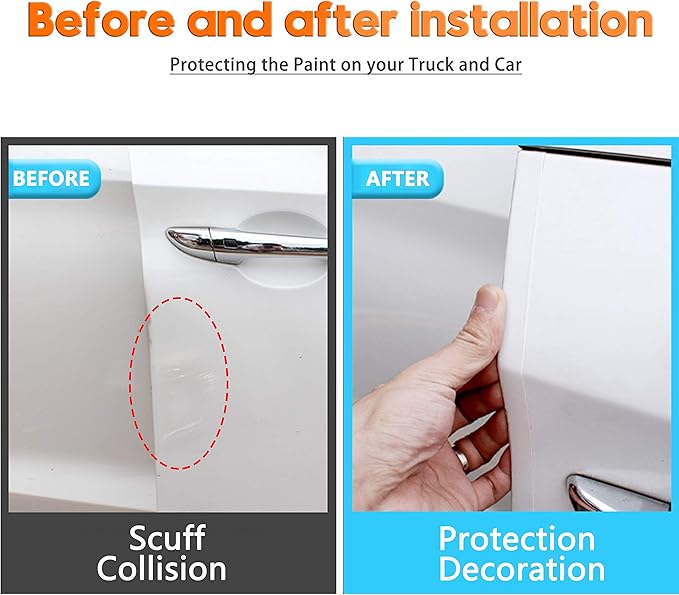 MYFAMIREA Car Door Transparent Seal Strip Door Edge Cover Guard Strips Entry - Image 7
